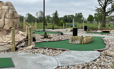 Mini Pines Miniature Golf Course overlooking Twin Pines Golf Course